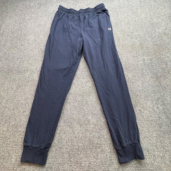 Champion Pants Mens Large Blue Joggers Authentic‎ Athleticwear Athleisure Comfy - Picture 1 of 13